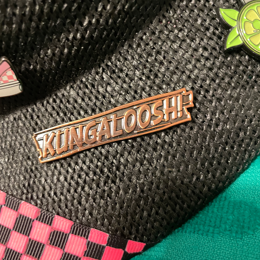 Kungaloosh! Adventurers' Club Greeting Die-Struck Pin (Copper)