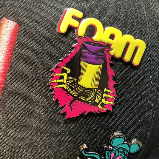 Foam Brigade DartRipper Dimensional Metal Pin (Classic Yellow)