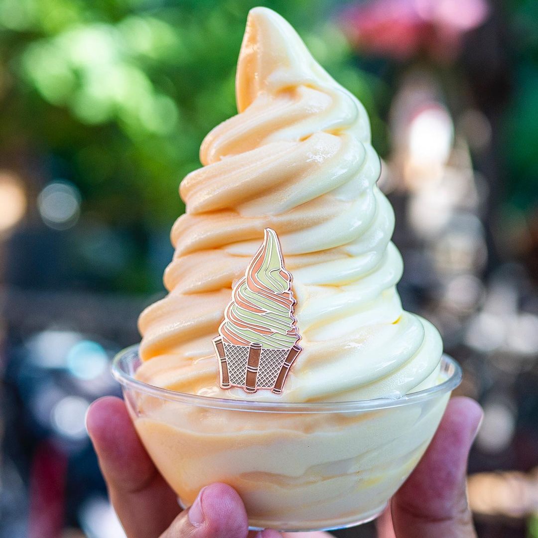Orange Pineapple Swirl Tiki Whip Pin