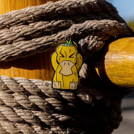 Psyuffering Duck Pokémug Tiki Mug Pin