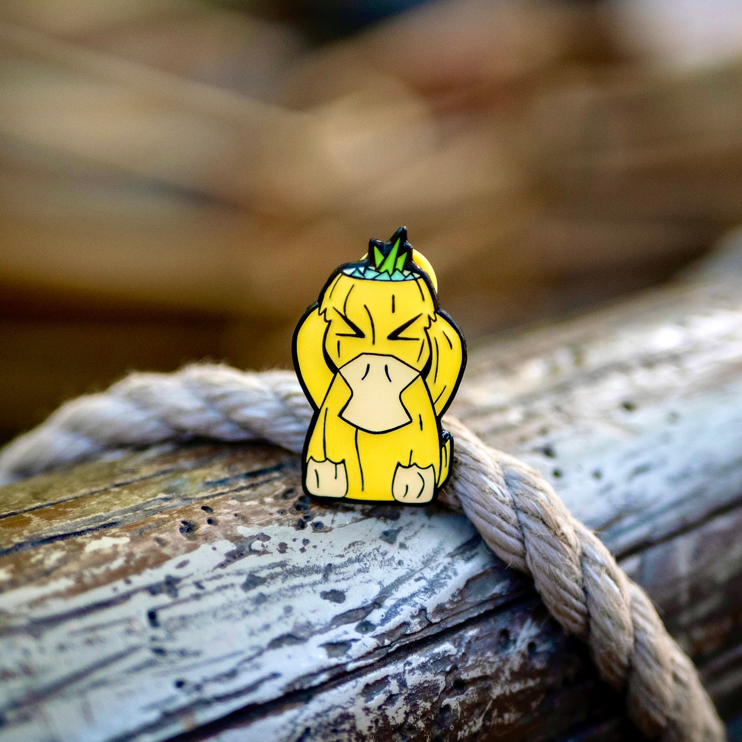 Psyuffering Duck Pokémug Tiki Mug Pin