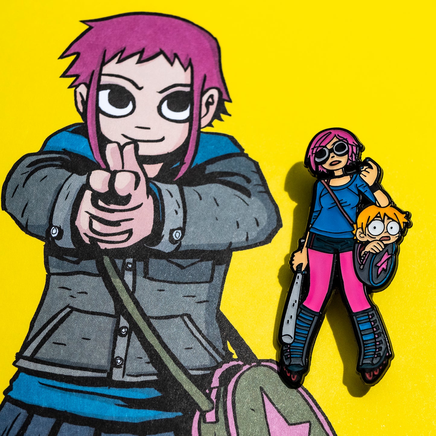 Battle Ramona W/Purse Scott Pin (Pink Hair Edition)
