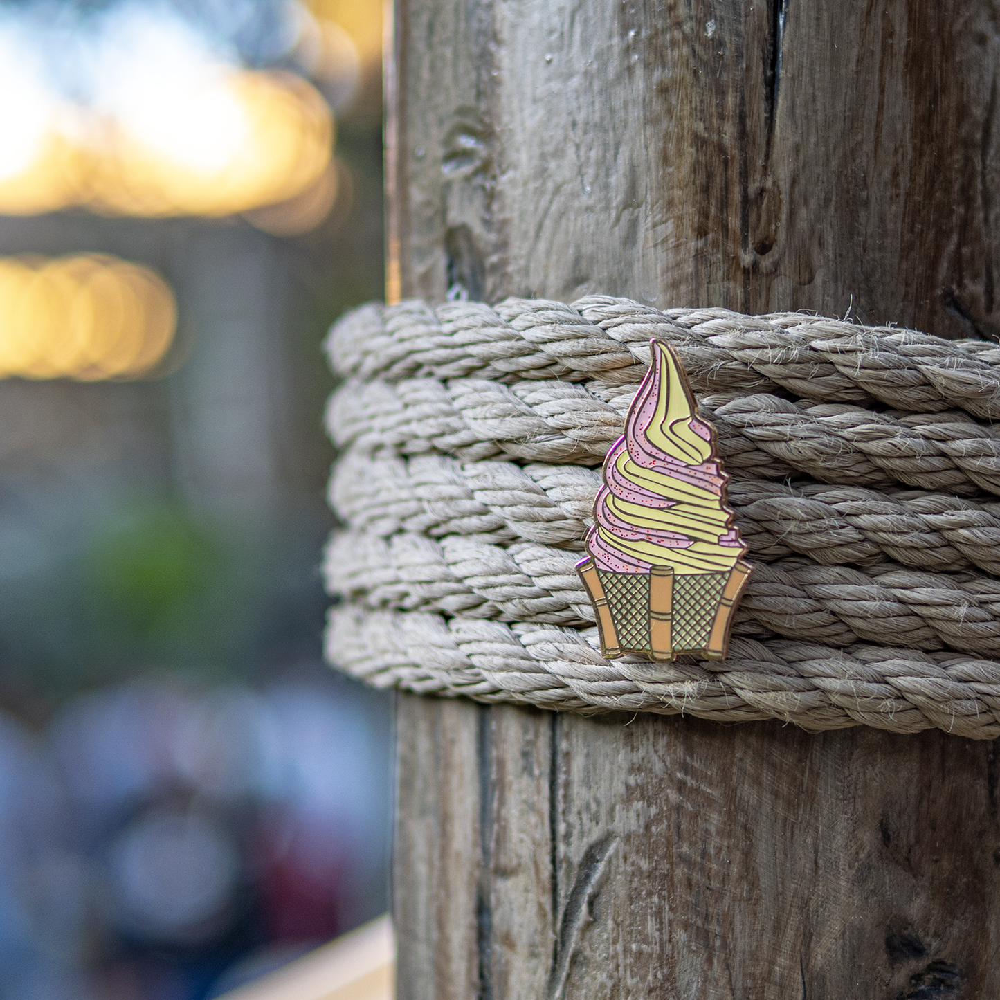 Strawberry Swirl Tiki Whip Pin (Red Glitter Chili Lime Powder Variant)