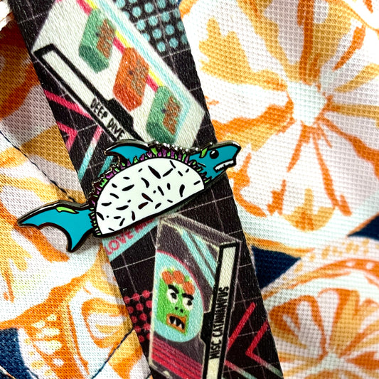 Taco Shark Hard Enamel Pin
