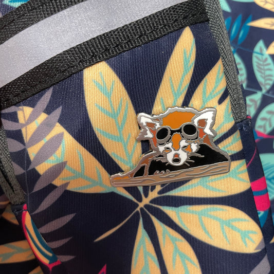 Red Panda in Goggles Hard Enamel Pin