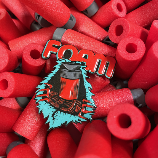Foam Brigade DartRipper Dimensional Metal Pin (Airjet Red)