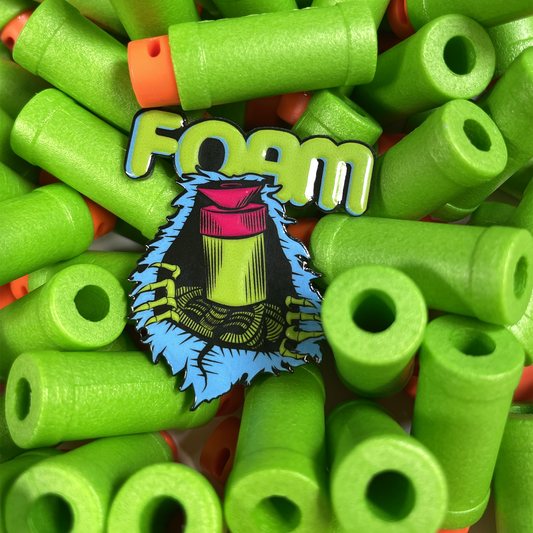 Foam Brigade DartRipper Dimensional Metal Pin (Larami Green)