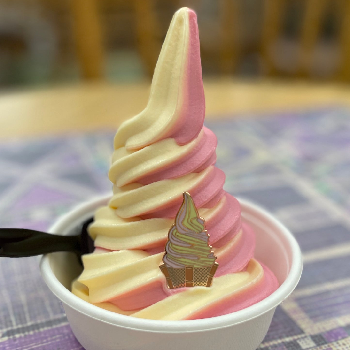 Strawberry (or Watermelon) Pineapple Swirl Tiki Whip Pin