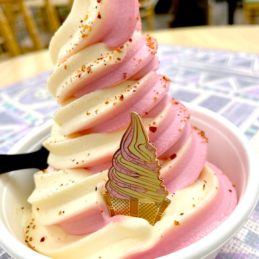 Strawberry Swirl Tiki Whip Pin (Red Glitter Chili Lime Powder Variant)
