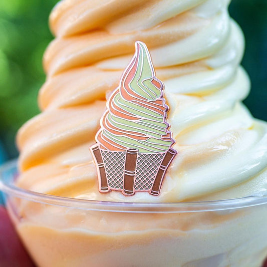 Orange Pineapple Swirl Tiki Whip Pin
