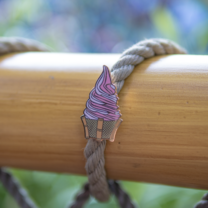 Cherry Strawberry "Valentine Swirl" Tiki Whip Pin
