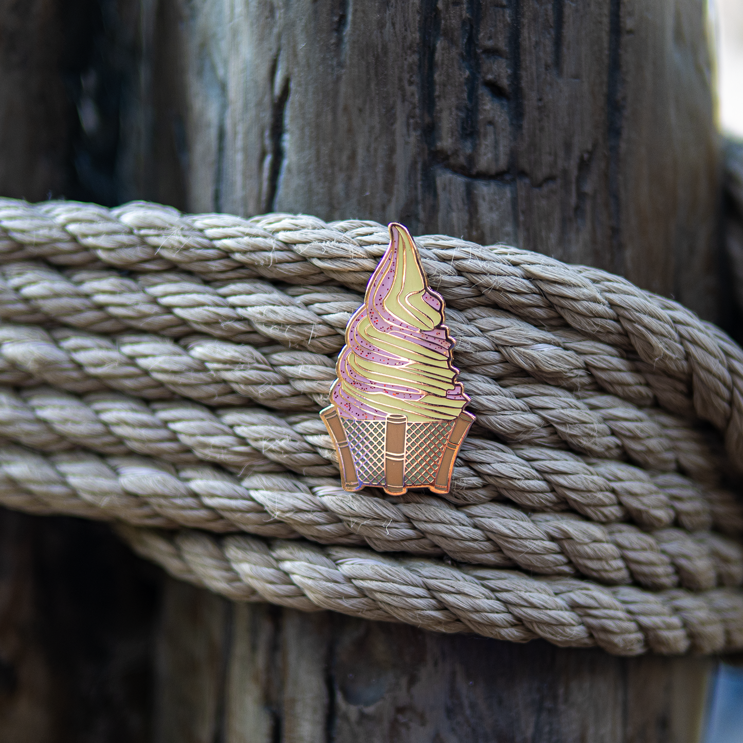 Strawberry Swirl Tiki Whip Pin (Red Glitter Chili Lime Powder Variant)
