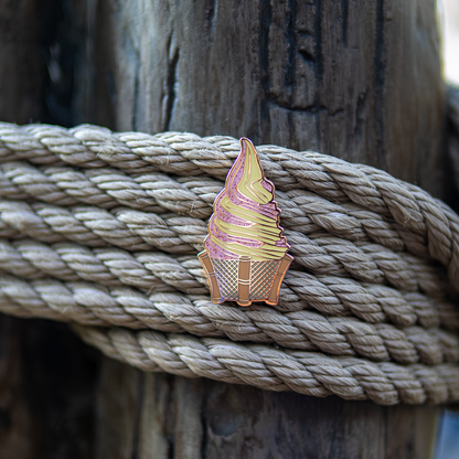 Strawberry Swirl Tiki Whip Pin (Red Glitter Chili Lime Powder Variant)
